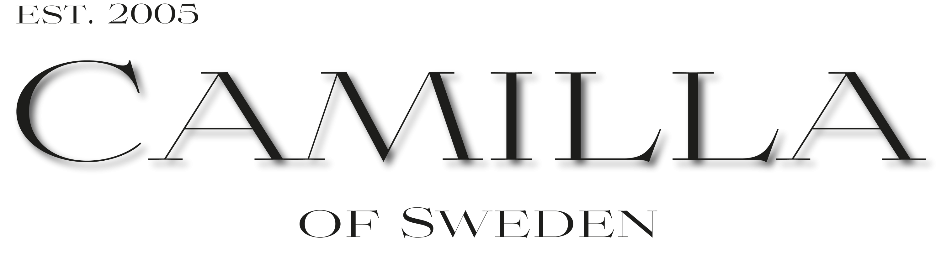 Camilla Of Sweden Logo shadowed Black Full